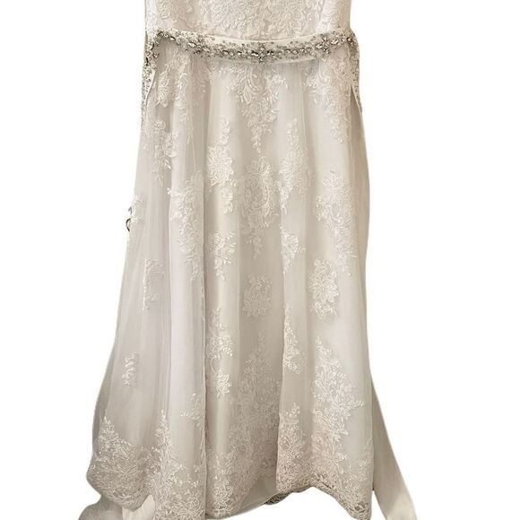 Mori Lee Wedding Dress 5370 Lace Embroidered Sash - Picture 8 of 12